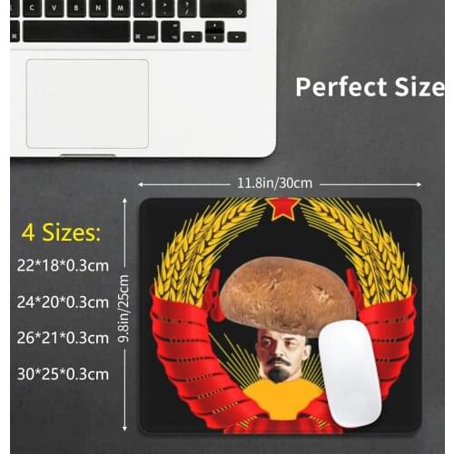 Mushroom Lenin Mouse Pad DIY Print Cushion Mushroom Lenin Soviet Union Ussr Communism Soviet