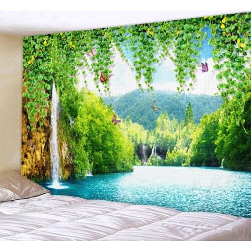 Beautiful Natural Scenery Printed Large Wall Tapestry Cheap Hippie Wall Hanging Bohemian Wall Tapestries Mandala Wall Art Decor