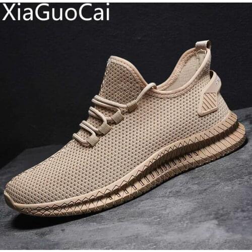 Summer/autumn Breathable Mesh Mens Casual Shoes Openwork Mens Casual Sneakers Mesh Breathable Male Flat Casual Shoes