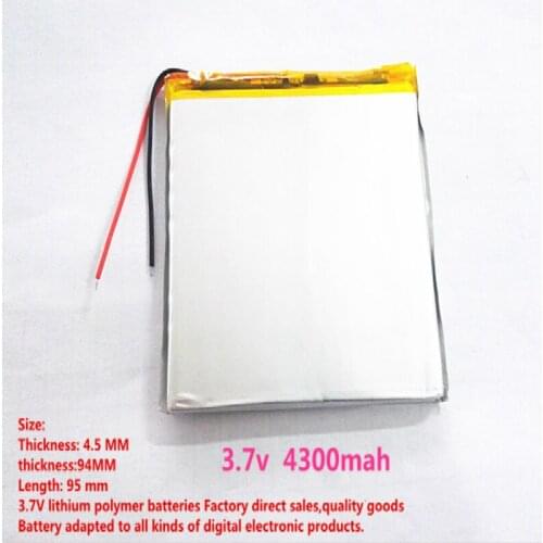 Best battery brand 1PCS tablet 459495 Size 4.1 * 95 93 Tablet PC built batteries 4300mah