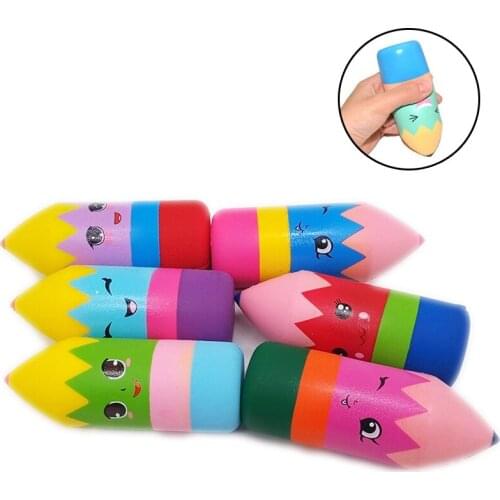 Squishy Scented Pencils Colorful Lovely Slow Rising Stress Relief Soft Kids Toys Dropshipping