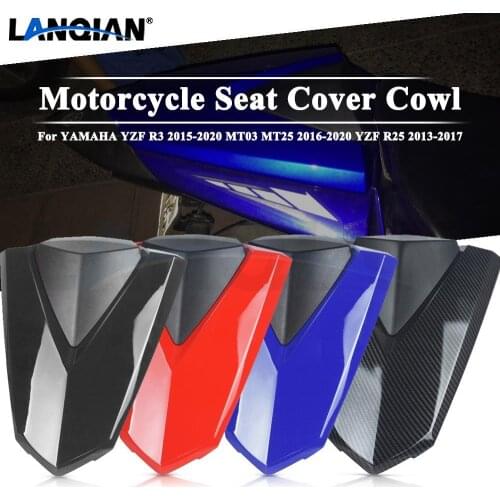 Motorcycle Pillion Rear Seat Cover Cowl Solo Seat Cowl Rear For YAMAHA YZF R3 2015-2020 MT03 MT25 2016-2020 YZF R25 2013-2017