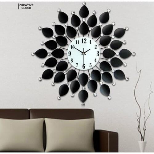 European style Tieyi wall clock creative living room clock modern simple bedroom mute quartz wall clock