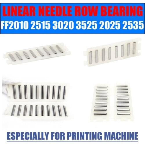 Nylon Linear Needle Row Bearing 10Pcs FF2010 2515 3020 3045 3555 ZW For Printing Machine Needle Braiding Machine Bearings