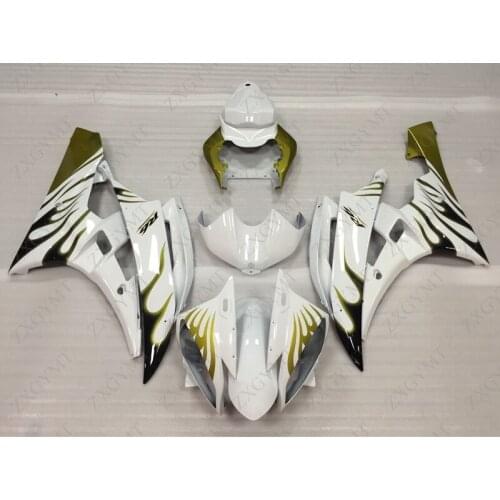 Fairing YZFR6 2006 - 2007 White Fairing for YAMAHA YZFR6 07 Bodywork YZF600 R6 2007