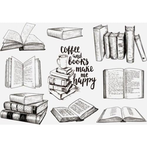 Book Transparent Clear Stamp for DIY scrapbooking/Card Making C559