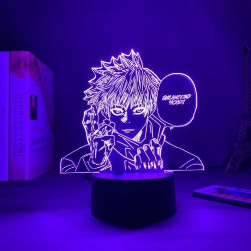3D Lamp Anime Lamp Jujutsu Kaisen Satoru Gojo Led Night Light for Bedroom Decor Birthday Gift