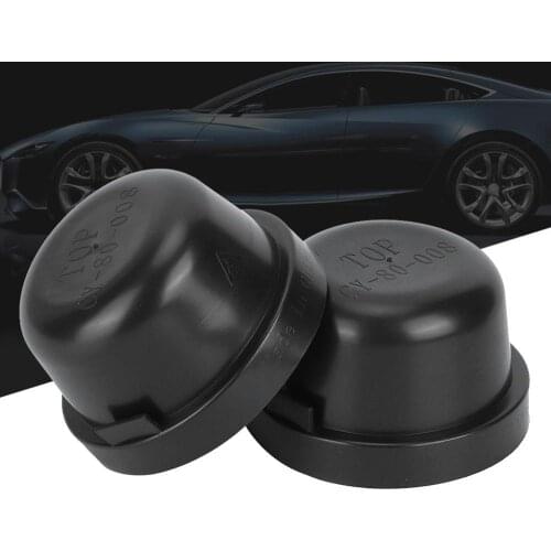2pcs 80mm Rubber Housing Seal Cap Dust Cover For LED HID Headlight DIY Retrofit Work Dust Cover Seal Cap Black Car-Styling