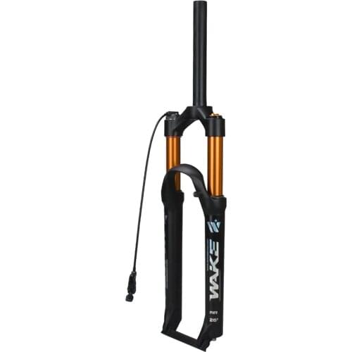 26/27.5/29inch Bicycle Fork Air Mountain MTB Bike Fork Front Suspension Wire Remote Control Lock Straight Tube Front Fork