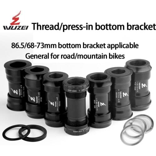 WUZEI Sealed Hollowtech Bearing BB30/386/91/PF30 DUB 24/29mm MTB Mountain ROAD Bike part Press-in Thread Bottom Bracket For SRAM