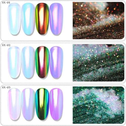 Shell Pearl Powder DIY Mirror Effect Nail Art Glitter Decor Manicuring Pigment