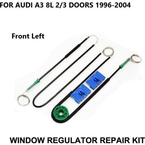 1996-2004 CAR WINDOW CABLE FOR AUDI A3 8L 3 DOOR ELECTRIC WINDOW REGULATOR REPAIR KIT FRONT - LEFT,OE#8L3837461