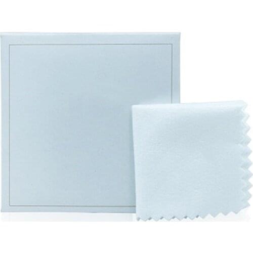 2pcs Silver polish cloth Jewelry Polishing Silver Burnishing Buffing Gold Clean Tool Fashion Jewelry Cleaner Rub Packaging