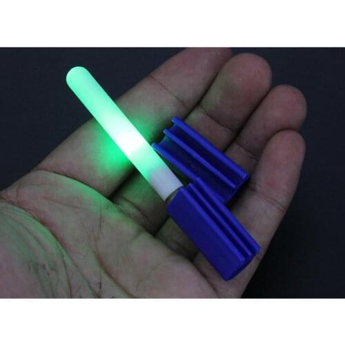 2pcs Light Stick Sea Float Led Waterproof Electronic Glowing Luminous Rock Lamp 7.7cm 6.5g Removable Night Fishing Rod Lamp