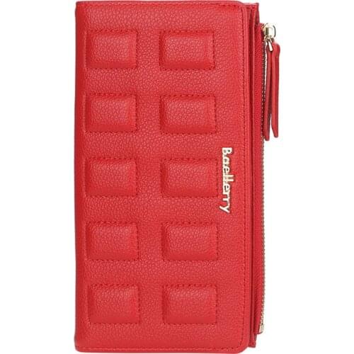 2022 Long Women Wallets Plaid Zipper Top Quality Soft PU Female Wallets Card Holders Fashion Female Purse Wallet For Girls