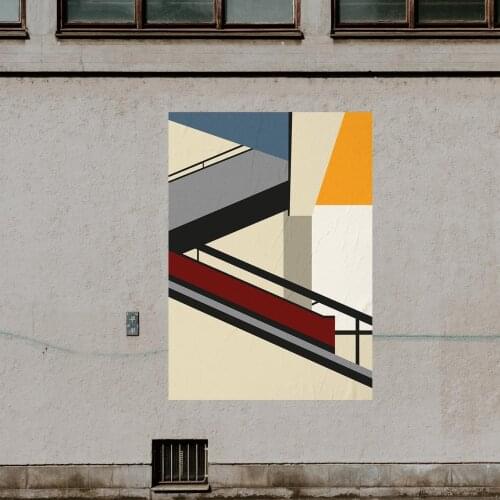 Bauhaus Art Exhibition poster Bauhaus Exhibition print Herbert Bayer poster Bauhaus Print Walter gropius art exhibition poster