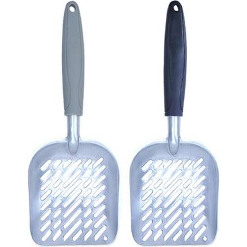 Cat Litter Scoop Big Metal Litter Scoop for Kitty Sifter with Deep Shovel and Ergonomic Handle Made of Heavy Duty Solid Aluminum