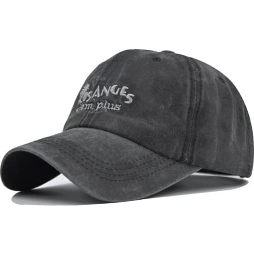 [DIFF COOL]Unisex Embroidered Retro Hat Washed Cowboy Hat Letter Trucker Baseball Cap Outdoor Sports Cap