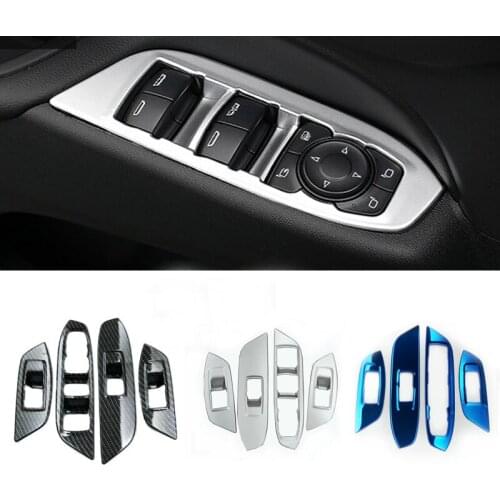 For Chevrolet Equinox Third GE 2017 2018 2019 car style inner door Window glass switch panel cover trim frame armrest lift 4pcs