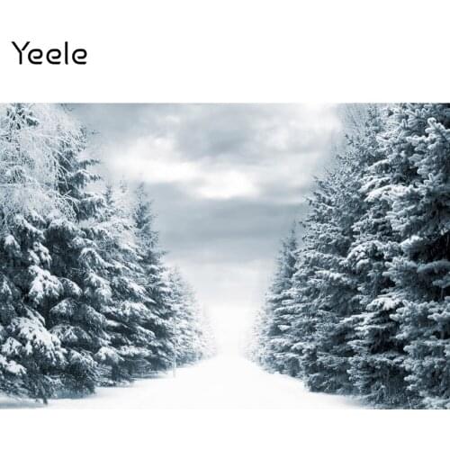 Yeele Winter Backdrop Christmas Snowflack Tree Pet Baby Portrait Background Photocall Photography Photo Studio Photographic Prop