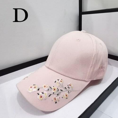 HT559 Good Quality Baseball Cap for Women and Men Flowers Embroidery Hats Casual Snapback Hat Cotton Cap Hip Hop Caps Unisex