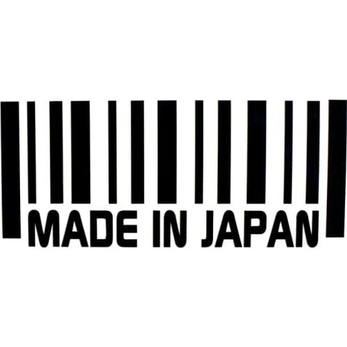 15.8cm*6.7cm MADE IN JAPAN Bar Code Interesting Vinyl Car Window Sticker Decals S6-3800