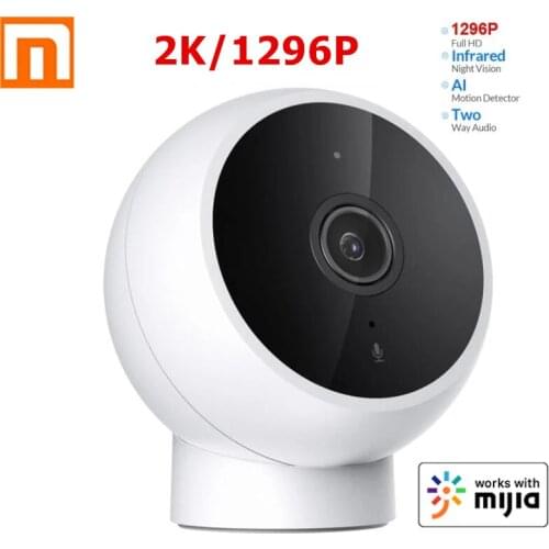 2021 New Xiaomi Mijia AI Smart IP Camera 2K 1296P Full HD 2.4GWiFi IR Night Vision Security Monitor Super Wide Angl