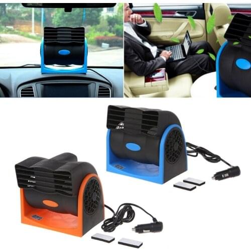 Creative Car Vehicle Cooling Air Fan Adjustable Speed Silent cooler 12V