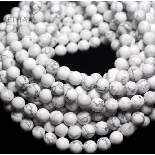 Meihan Free shipping 6mm 8mm 10mm Natural howlite Matte round beads stone for jewelry making design or gift