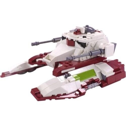 MOC Movie Republic TX Fighter Tank Buidling Blocks Kit Military AAT Propelled Anti Chariot Arms Bricks Toys For Children Gifts