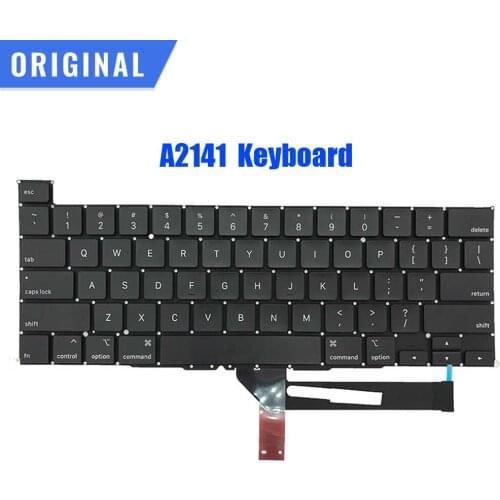 New A2141 Keyboard EU UK US English FR French Spanish German Italian Danish for MB Pro Retina 16" A2141 2019 Year