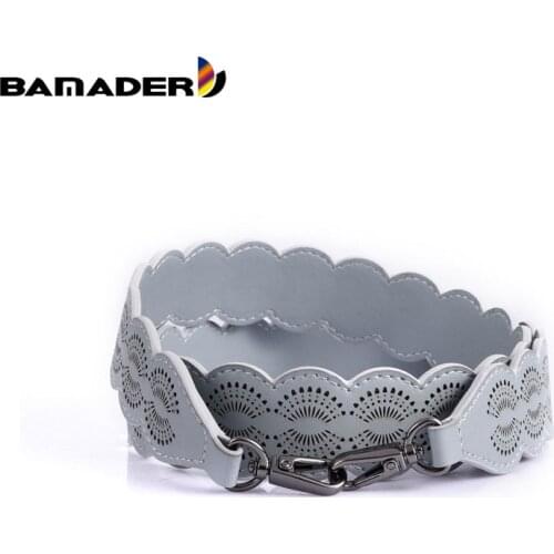 New Genuine Leather European Style Wide Shoulder Strap Women Crossbody Shoulder Bag Accessories Ladies Replacement Bags Strap