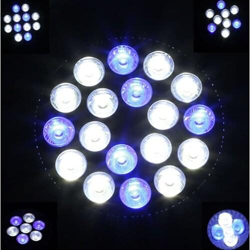 New LED Coral Reef Aquarium light 15W-54W White Blue 60 degree E27 Epistar Bulb Led Grow Tank Fish lamp