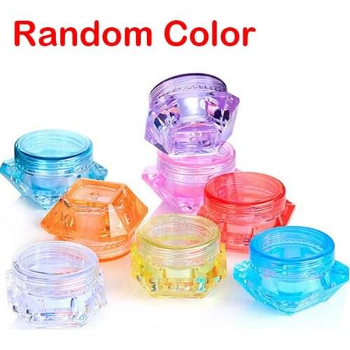 5pcs Diamond Empty Containers Plastic Clear Pot Jars to Hold Diamond Painting Accessories Wax, Nails, Powder, Jewelry 5D DIY