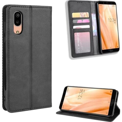 Retro Magnetic Phone Case for Sharp AQUOS Sense3 Plus Phone Accessories Shockproof Mobile Phone Protective Cover Shell