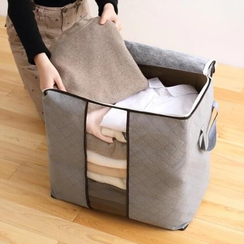 Home Storage Foldable Bag New Waterproof Oxford Fabric Bedding Pillows Quilt storage bag clothes storage bag organizer