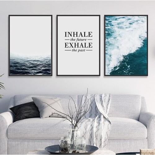 Modern Minimalist Landscape Surf Dandelion Canvas Painting Abstract Poster Wall Art Office Bedroom Home Painting Decoration