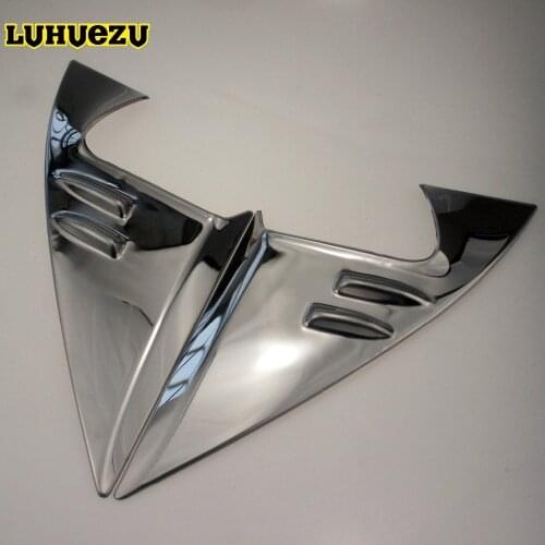 Stainless Rear-view Side Mirror Triangle Cover Window Cover For Toyota Land Cruiser Prado FJ 150 2010-2018 Accessories
