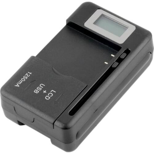 Universal Battery Charger LCD Indicator Screen For Mobile Phone charger USB Port For many rechargeable lithium-ion batteries