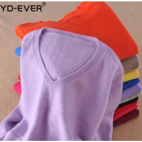 Cashmere Sweater 2020 Spring Autumn V-neck knitted Winter Sweater women sweaters and pullovers pull femme hiver jumper pullover