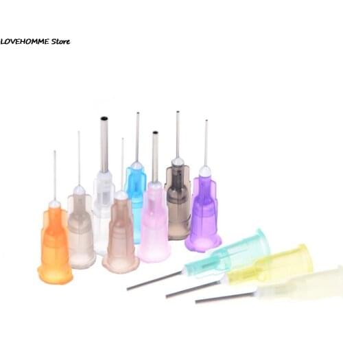ZLinKJ 100pcs/bag High Quality Solder Paste Adhesive Glue Liquid Dispensing Needle Wholesale