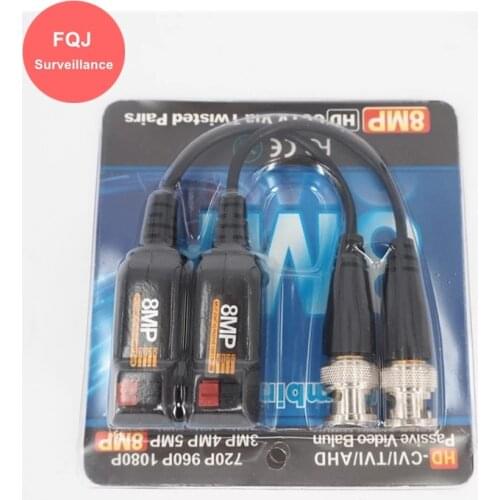 10 Pairs 1 Channel 8MP AHD Surveillance Camera Video Balun Transmission Twisted Pair Transmitter For 2MP 8MP CVI TVI AHD Camera