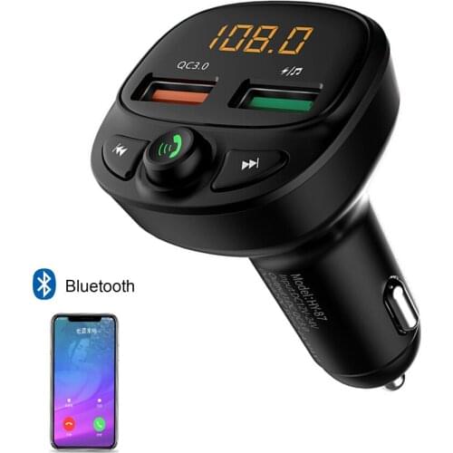 12/24V Car Audio Radio Switch MP3 Player Button USB Charger 3.0 Adapter Splitter Bluetooth Handsfree Kit Automotive Accessories