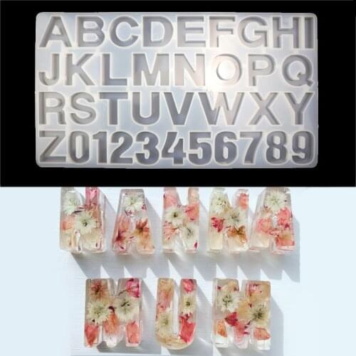 26 Initial Alphabet Letter Silicone Mold DIY Handmake Necklace Jewelry Craft Tools Fashion Jewelry Equipments Accessories