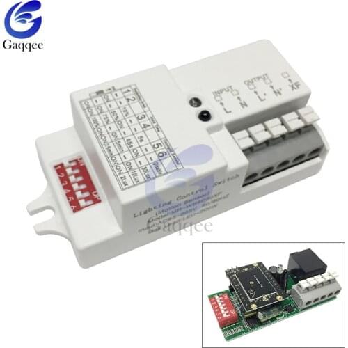 AC 220V-240V/50Hz Microwave Radar Sensor Switch Body Motion Detector For LED Light Sensors Switches