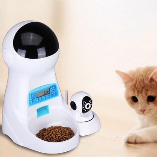 4L Automatic Pet Feeder With Voice Record Pets Food Bowl For Medium Small Dog Cat LCD Screen Dispensers Pet Feeder