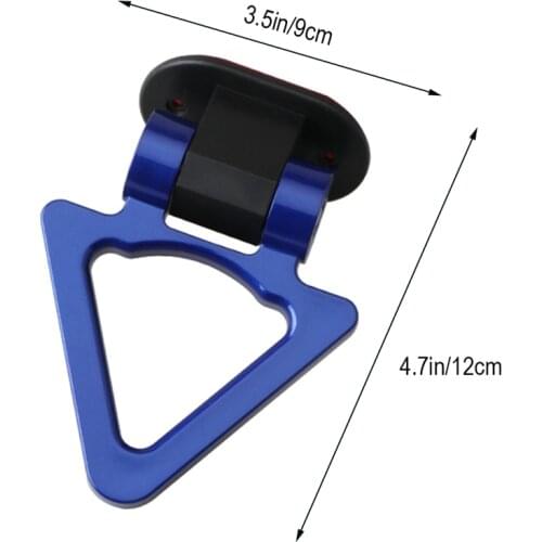 Car Towing Hook Universal ABS Triangle Bumper Sticker Tow Hook For Racing Auto Trailer Simulation Adorn Accessories