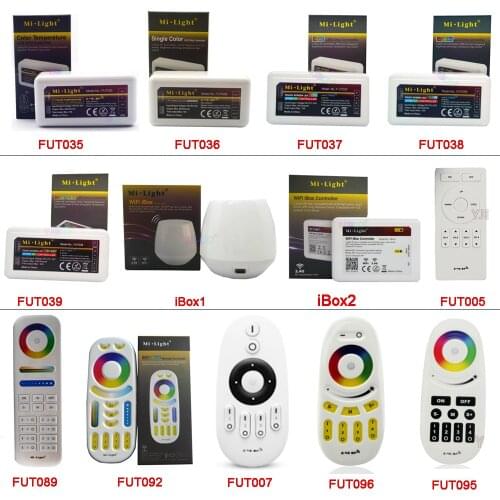 Miboxer2.4G RF Wireless Remote single color Color Temperature RGB RGBW RGB+CCT led strip controller WiFi iBox Smart Light FUT039