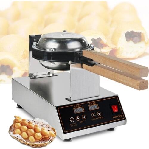 Digital Egg Waffle maker Bubble Commerical HongKong Egg Waffle Machine 220V
