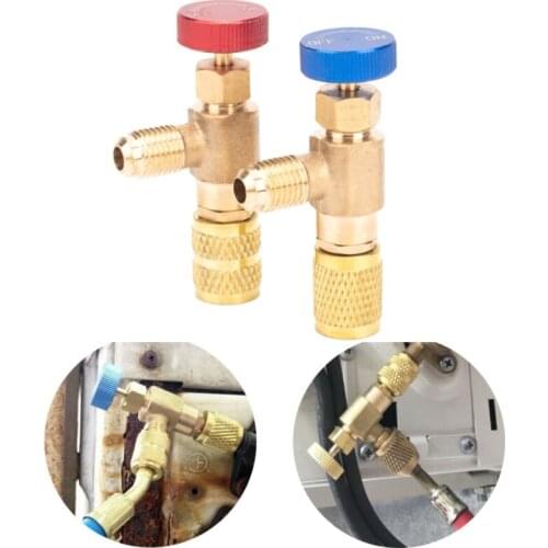 Air conditioning safety valve Adapter Air Conditioner Repair Parts Male Adapter for Air Conditioner Manifold Freon Charging Hose